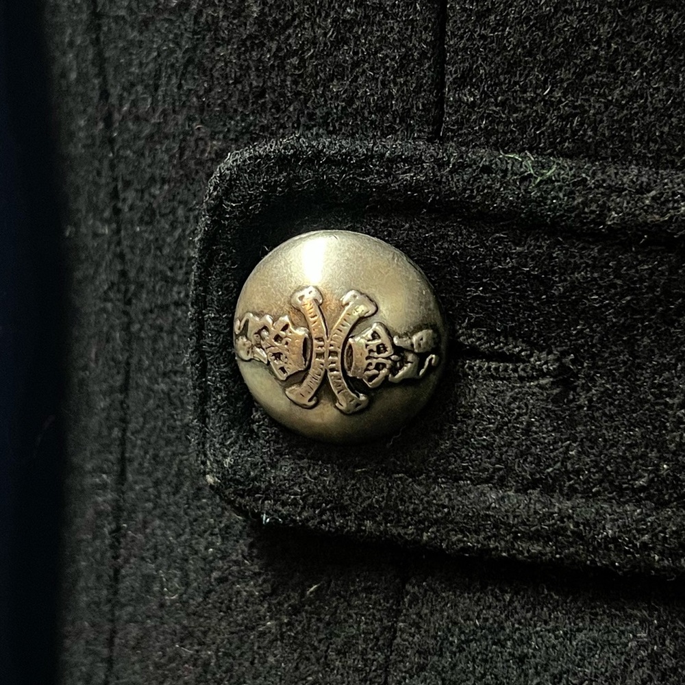 Anthropologie Millard Fillmore XS Double Breasted Wool/Cashmere Military Coat - Picture 4 of 8